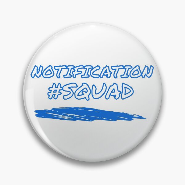 Item preview, Notification Squad Blue for Social Media  designed and sold by CharWilcox.