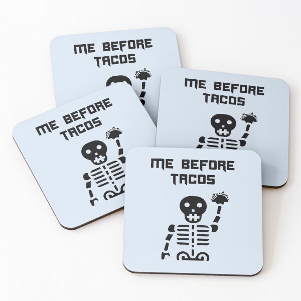 Aperçu de l'œuvre Moi avant les tacos drôle Halloween créée et vendue par Shujii.