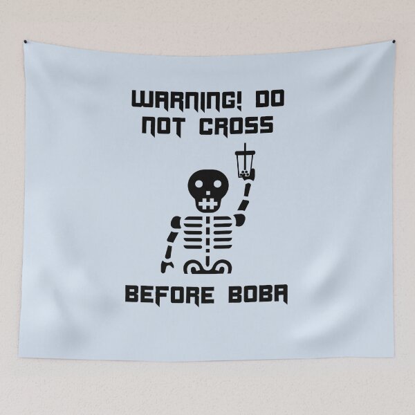 Item preview, Do Not Cross Before Boba Tea Funny Halloween designed and sold by Shujii.