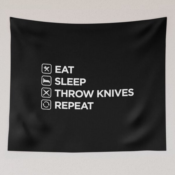 Item preview, Eat Sleep Throw Knives Repeat product designed and sold by jakehughes2015.