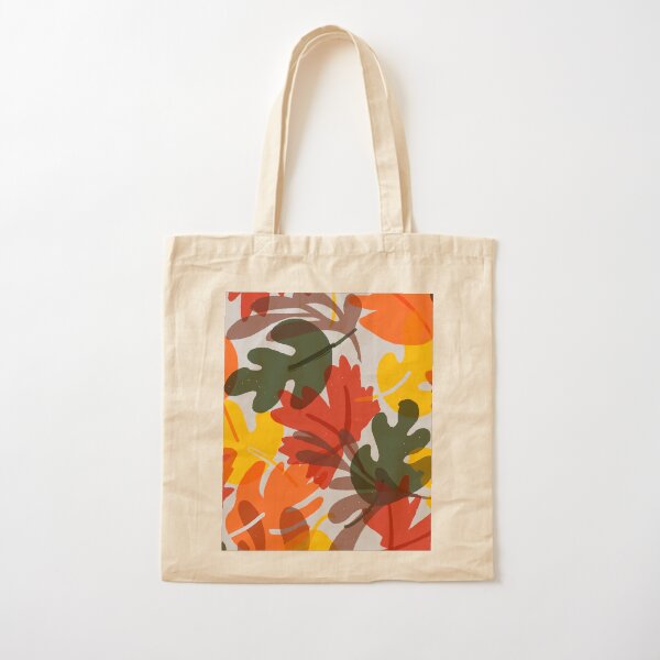 Hojas de otoño | Diseño de patrón de otoño Bolsa de algodón