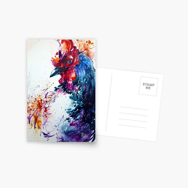 Coq en fête Postcard