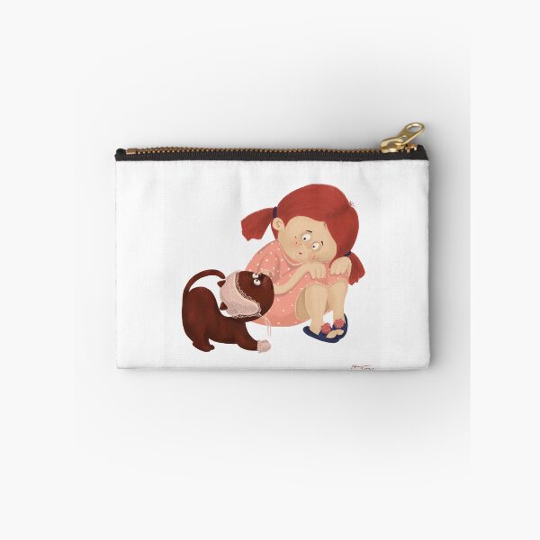 Item preview, Mia with her cat Muffy . Illustration  designed and sold by MiaAveeta.