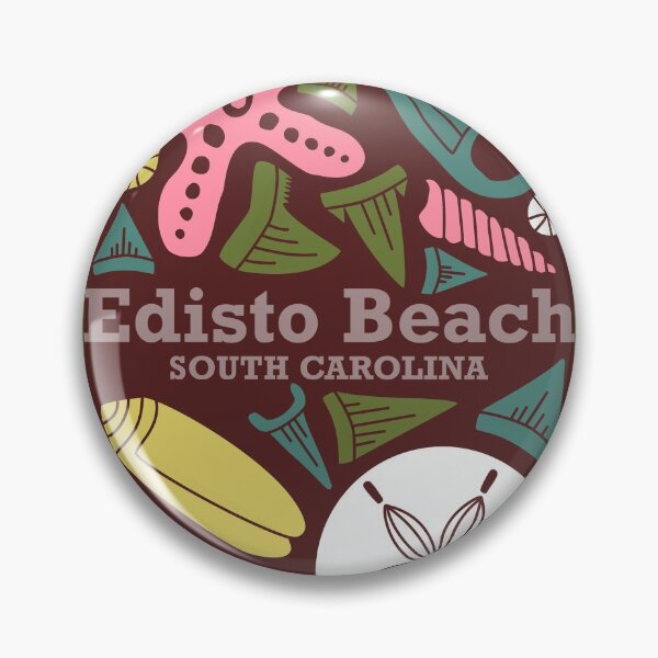 Item preview, “Edisto Beach” Retro Scandinavian Journal Notebook Diary Magnet Design designed and sold by victoriabdesign.