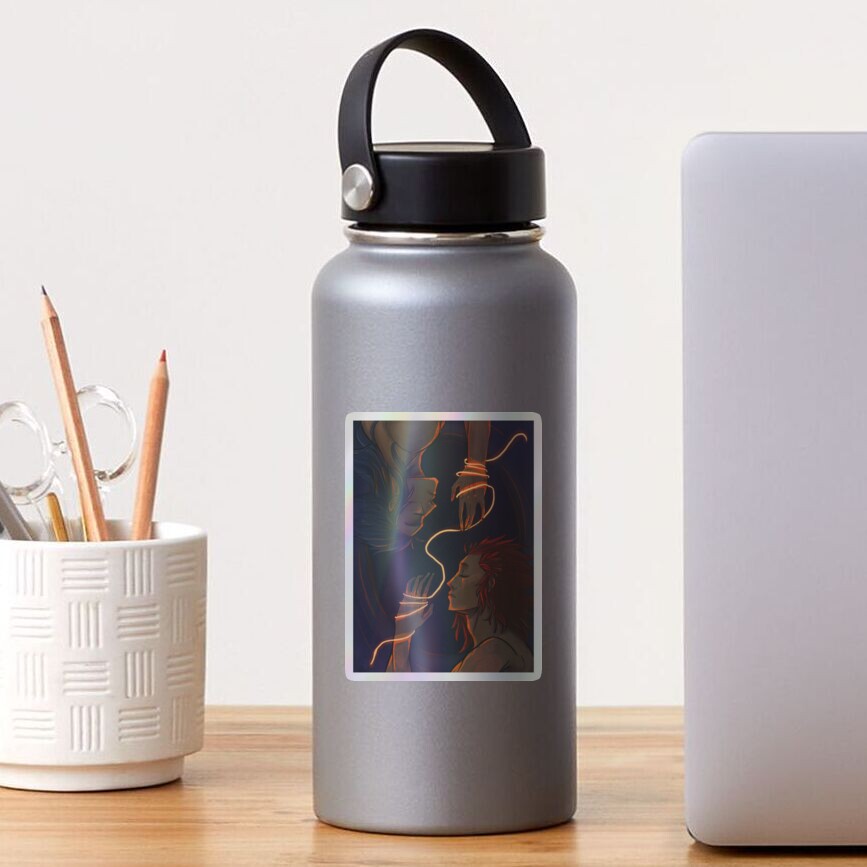 Vista previa del artículo con la obra «Pegatina holográfica», diseñado y vendido por QarrotCake.