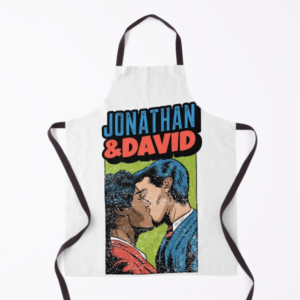 Item preview, Jonathan & David - the Cutest Gay Couple of the Bible! Jewish Humor designed and sold by Amber Dove Studio.