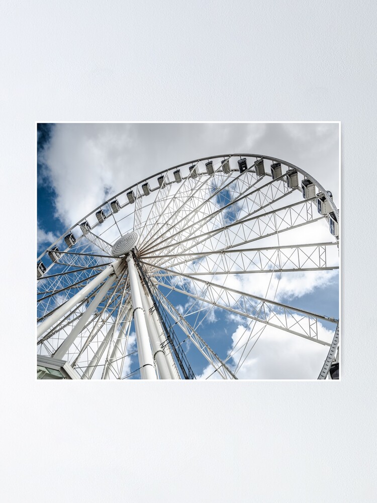 Wheels On The Sky Keep On Turning "The Ferris Wheel in The Sky Keeps on Turning" Poster by JLPhotographer