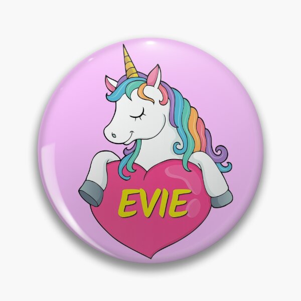 Item preview, Evie Personalized Cute Unicorn Heart designed and sold by Suphiss.