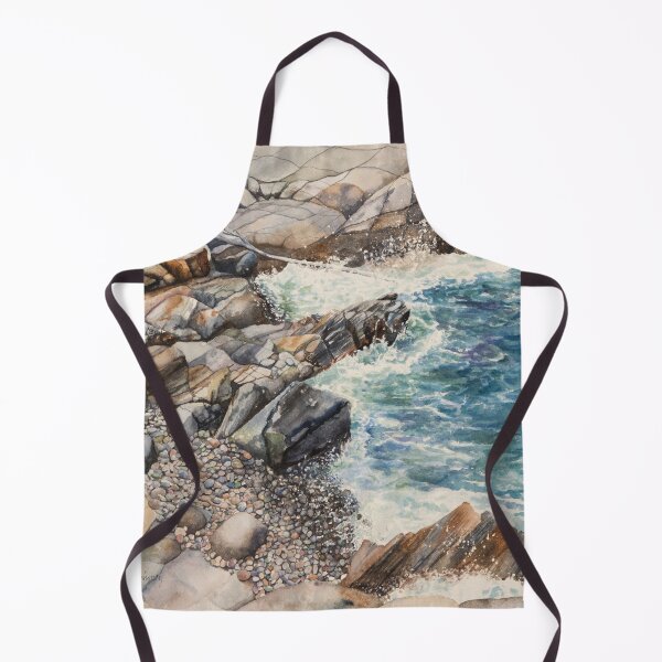 Item preview, Maine Cove Seascape Watercolor designed and sold by Gayle Mahoney.