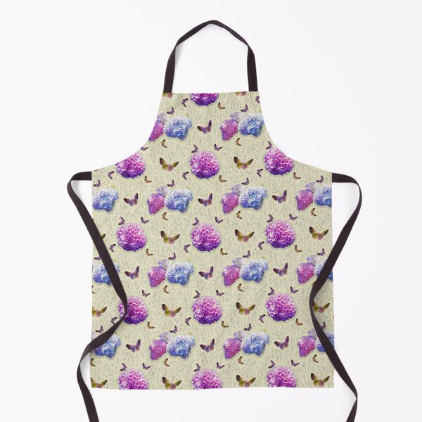 Item preview, Butterflies and Hydrangea Flowers Pattern designed and sold by policaincreate.
