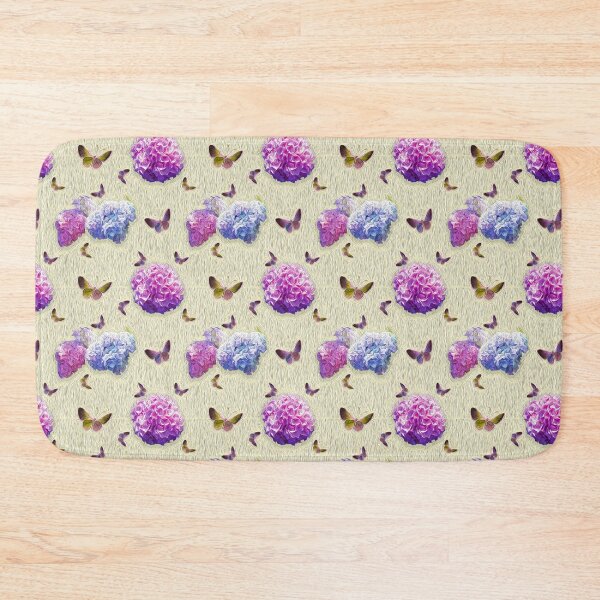 Item preview, Butterflies and Hydrangea Flowers Pattern designed and sold by policaincreate.