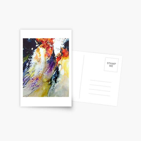 Les poulettes papotent Postcard