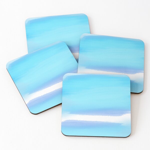 Item preview, Watercolour ocean, sky - pastel blues designed and sold by JellyBeenzz.