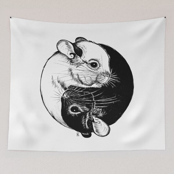 Item preview, Chinchilla Yin Yang designed and sold by camarocaro.