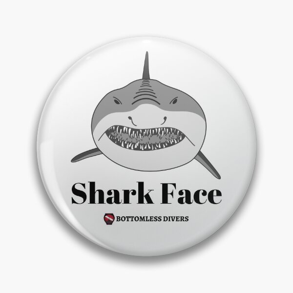 Item preview, Mako Shark Face with Black Font designed and sold by BottomlessDiver.