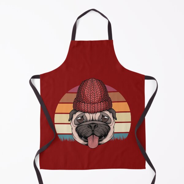 Item preview, Pug dog with retro background designed and sold by kalud-zoldyck.