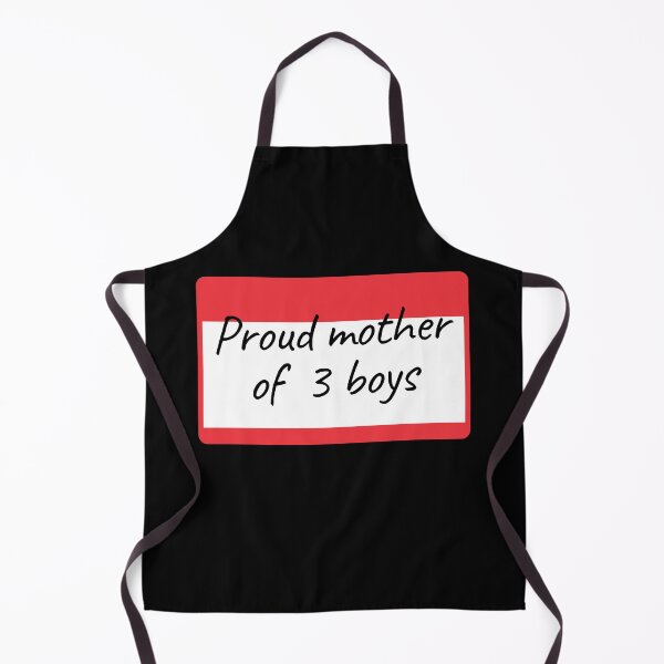Item preview, Proud Mother of 3 Boys - label designed and sold by piastrelli.