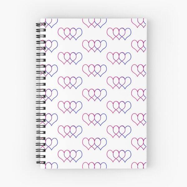 Item preview, Interlocking Bi Pride Hearts designed and sold by Infuriating.