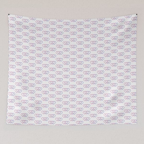 Item preview, Interlocking Bi Pride Hearts designed and sold by Infuriating.