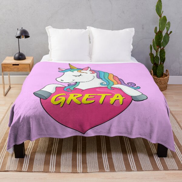 Item preview, Greta Personalized Cute Unicorn Heart designed and sold by Suphiss.
