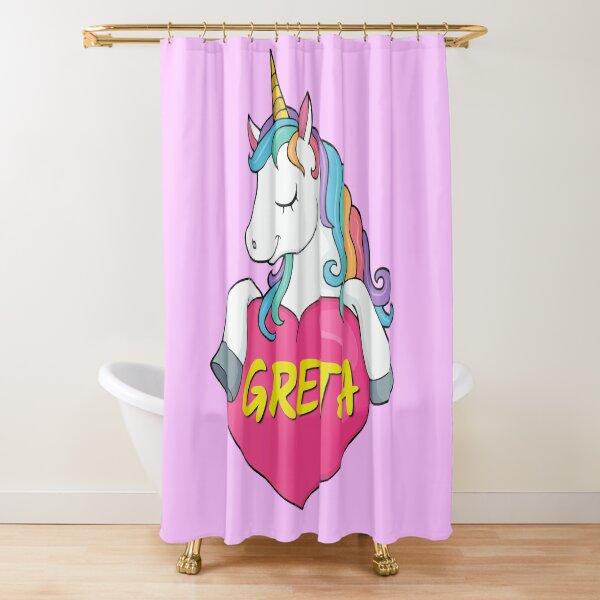 Item preview, Greta Personalized Cute Unicorn Heart designed and sold by Suphiss.