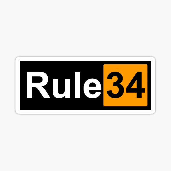 Rule 34 Stickers Redbubble