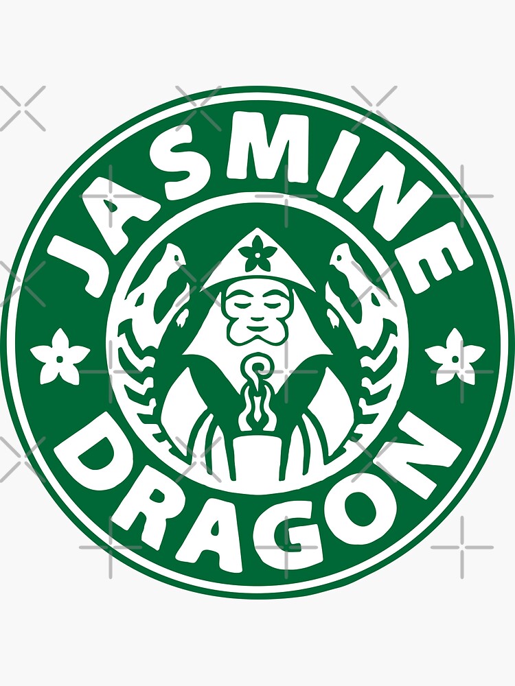 "JASMINE DRAGON LOGO" Sticker by CHVRDesing Redbubble