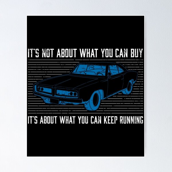 Item preview, Keep Running Vintage Car Detailer Restoration print designed and sold by jakehughes2015.