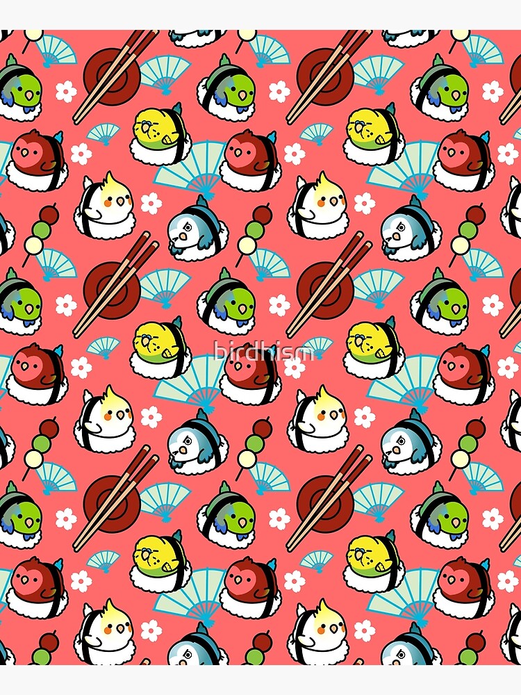 Sushi Time with Cody the Lovebird & Friends by birdhism