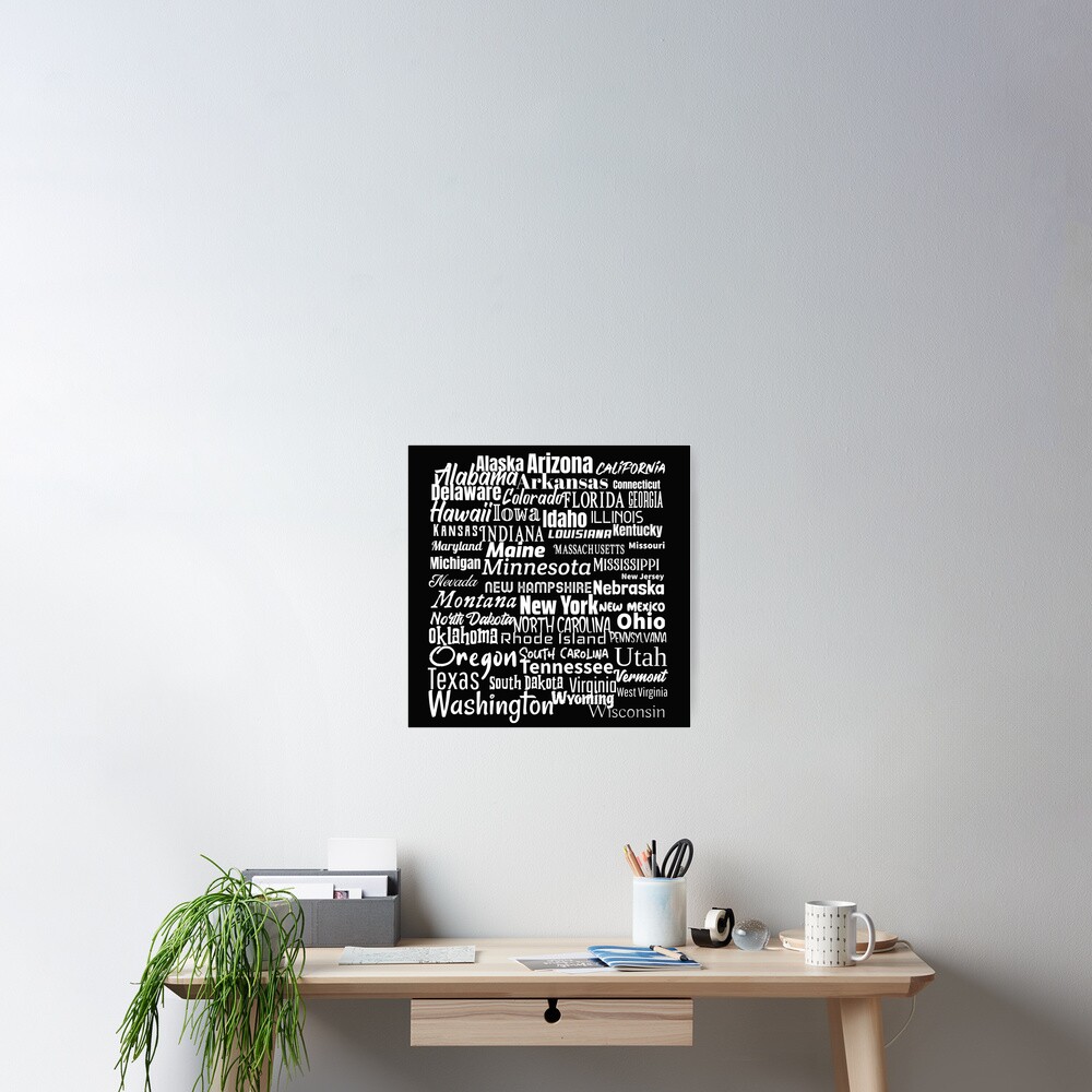 50 American States Poster