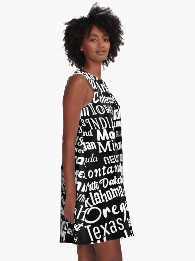 Alternate view of 50 American States A-Line Dress