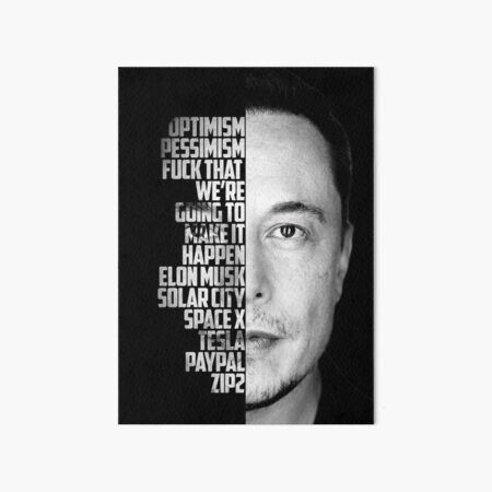Artikel-Vorschau von Inspirierendes Zitat des Schwarzweiss-Elon Musk, designt und verkauft von The Wise Fortress.