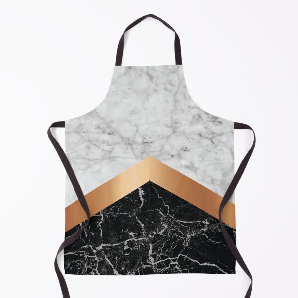 Item preview, Stone Arrow Pattern - White & Black Marble & Rose Gold #799 designed and sold by Natural Collective.