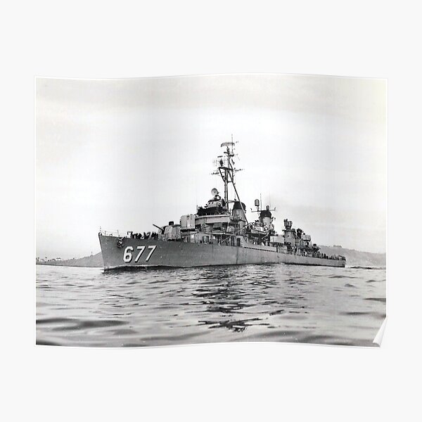 USS MCDERMUT (DD-677) SHIP'S STORE Poster