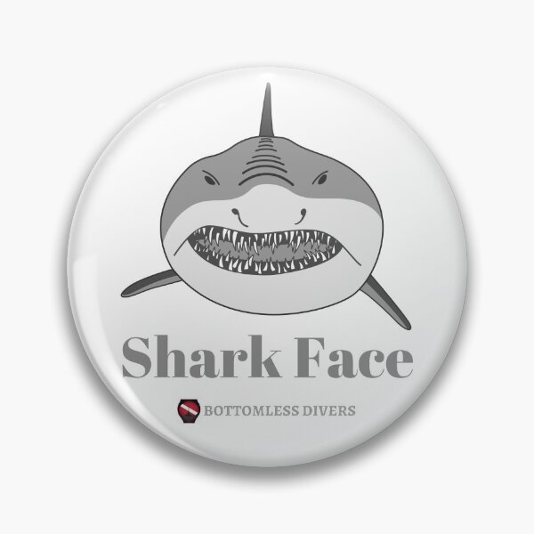 Item preview, Mako Shark Face with Grey Font designed and sold by BottomlessDiver.