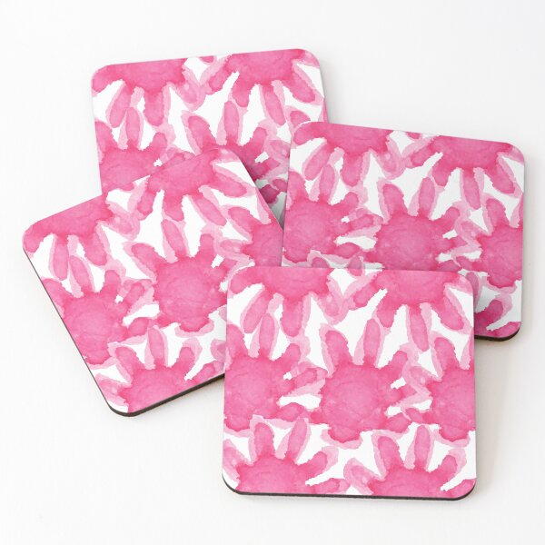 Item preview, Pink pastel tropical plants - watercolours, pattern, abstract designed and sold by JellyBeenzz.