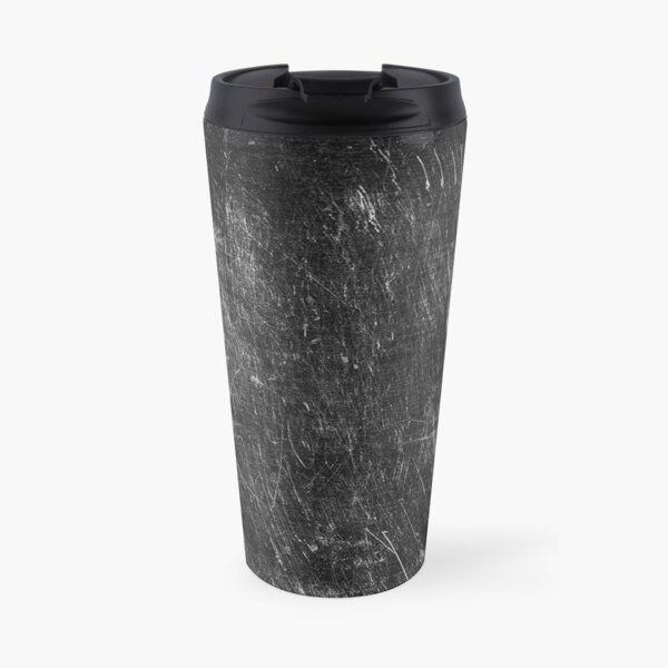 Scratched Steel Mask Abstraction Travel Mug