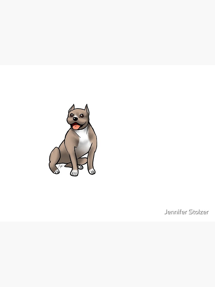 American Staffordshire Terrier - Brown and White by jameson9101322