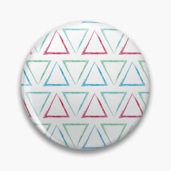 Item preview, Triangular Peaks Pattern - Teal, Green, Red, & Blue #546 designed and sold by Natural Collective.