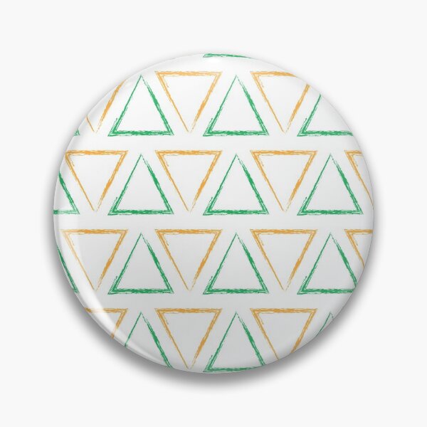 Item preview, Triangular Peaks Pattern - Orange & Green #791 designed and sold by Natural Collective.