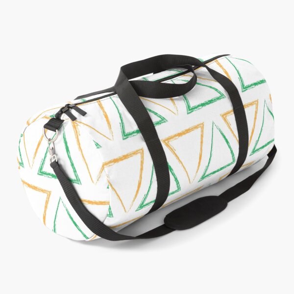 Item preview, Triangular Peaks Pattern - Orange & Green #791 designed and sold by Natural Collective.