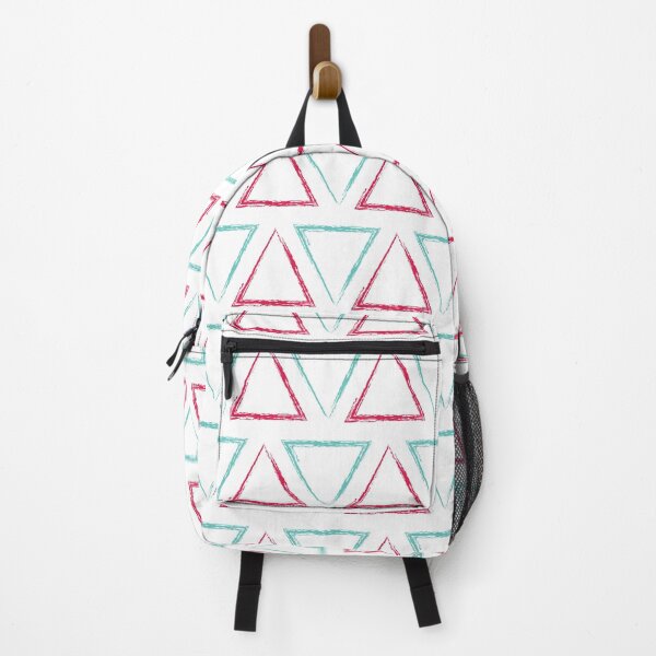 Item preview, Triangular Peaks Pattern - Teal & Red #412 designed and sold by Natural Collective.