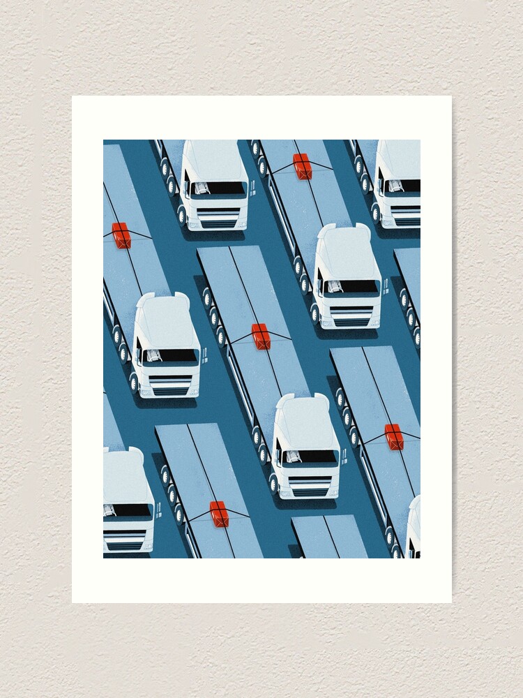 Alternate view of Tiny Delivery Art Print