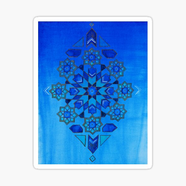 Item preview, Blue moroccan tiles designed and sold by Carolin Bentbib.