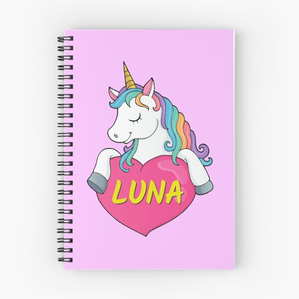 Item preview, Luna Personalized Cute Unicorn Heart designed and sold by Suphiss.