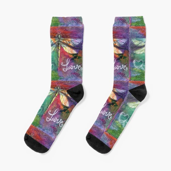 For the Love of a Dragonfly Socks