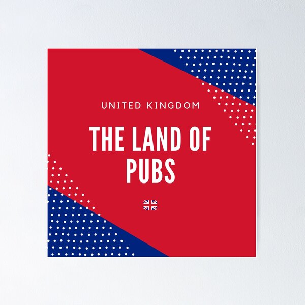 Item preview, United Kingdom the Land of Pubs designed and sold by TheJoeyStudio.
