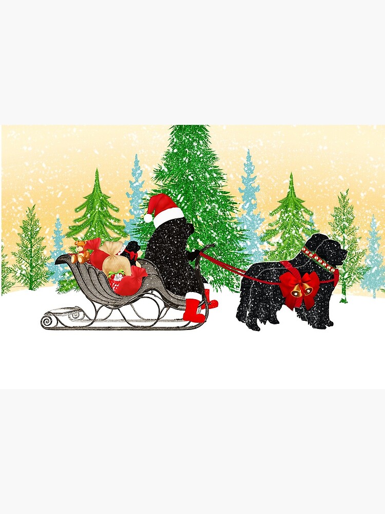 Newfoundland Dog Christmas Card by itsmechris