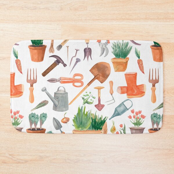 Item preview, Garden Tools Pattern | Gardening Gear  designed and sold by InkItStudio.