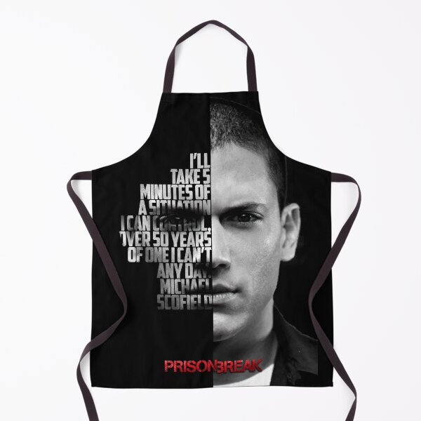 Item preview, Black and white Michael Scofield, Prison Break quote. designed and sold by Enea Kelo.
